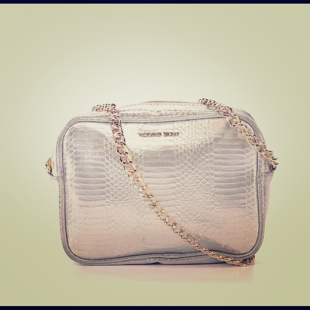 Silver Victoria Secret Crossbody Purse